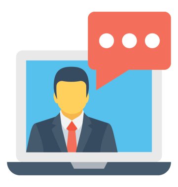 Sohbet renkli vektör simgesi