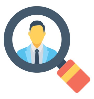 Arama renkli vektör simgesi