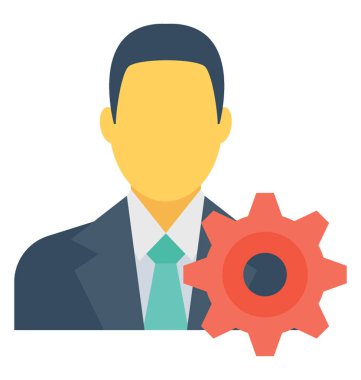 Yönetim renkli vektör simgesi