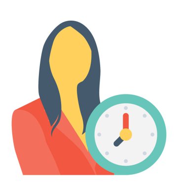 Dakik renkli vektör simgesi