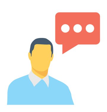 Vektör simge renkli iletişim