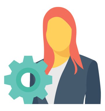 Yönetim renkli vektör simgesi