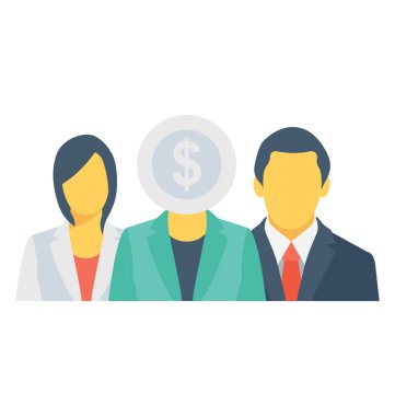 Vektör simge renkli takım