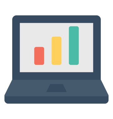 Online grafik renkli vektör simgesi
