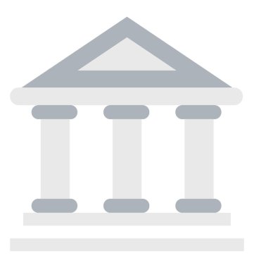 bank renkli vektör simgesi