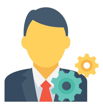 Yönetim renkli vektör simgesi