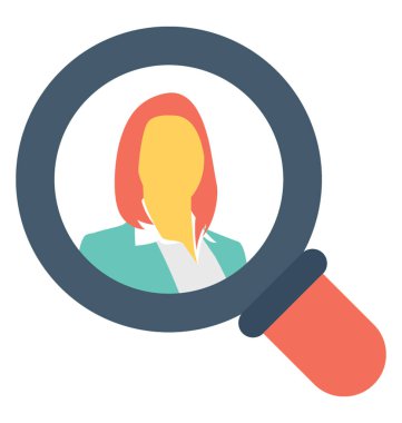 Arama renkli vektör simgesi