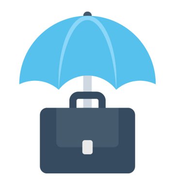 Sigorta renkli vektör simgesi