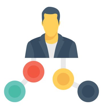 Lider renkli vektör simgesi