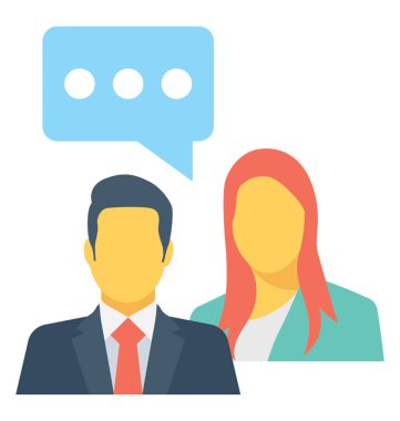 Vektör simge renkli iletişim