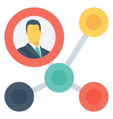 Ağ renkli vektör simgesi