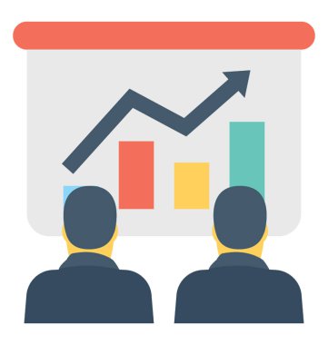 Sunuyu renkli vektör simgesi