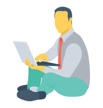 Freelancer renkli vektör simgesi