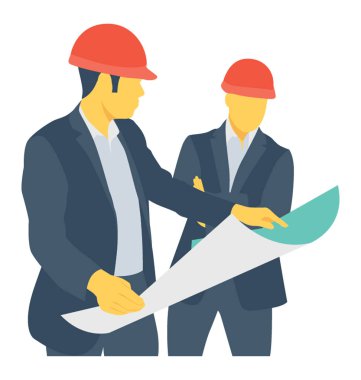 mimari renkli vektör simgesi