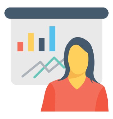 Sunuyu renkli vektör simgesi