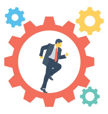 Başarı renkli vektör simgesi