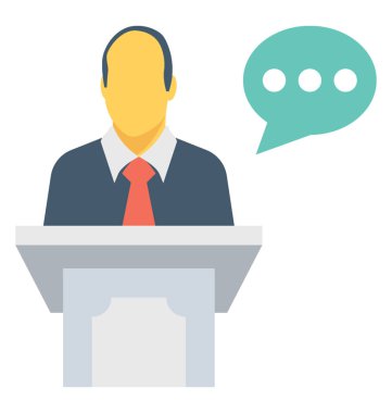 Sunuyu renkli vektör simgesi