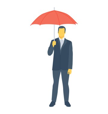 İşadamı renkli vektör simgesi