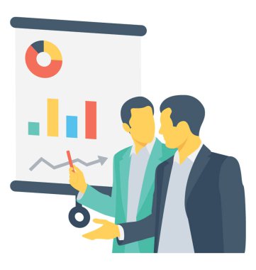 Sunuyu renkli vektör simgesi