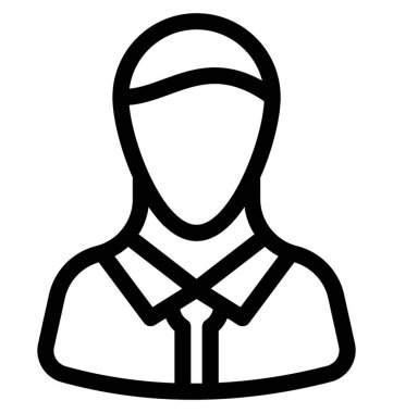 Kadın satırı vektör simgesi