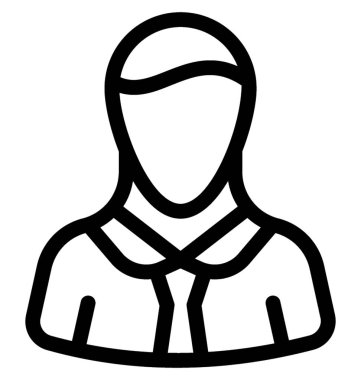 Female Line vektör simgesi