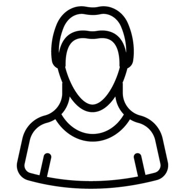 Female Line vektör simgesi