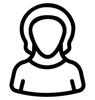 İşkadını satırı vektör simgesi