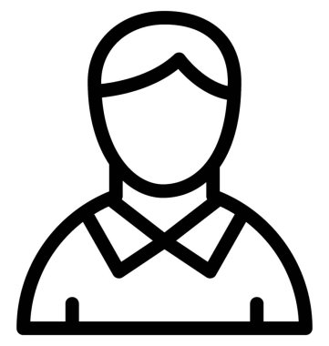 Çocuk çizgi vektör simgesi