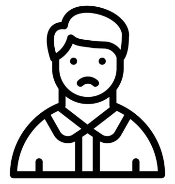 Öğrenci satırı vektör simgesi