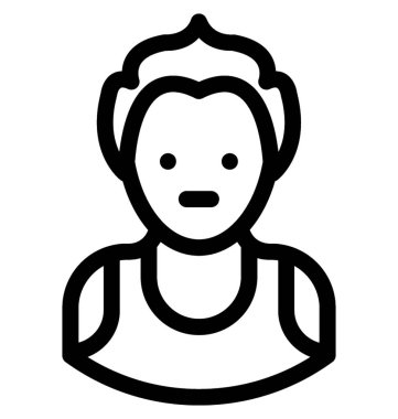 Sporcu vektör simgesi