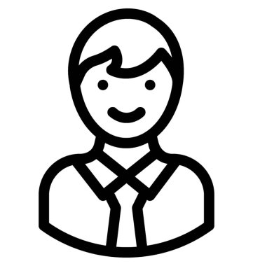 Okul çocuğu satırı vektör simgesi