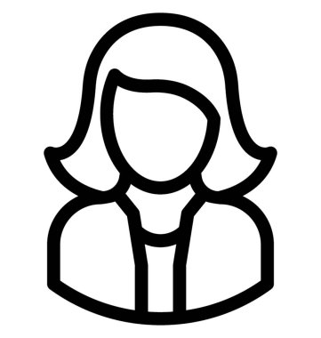 İşkadını satırı vektör simgesi