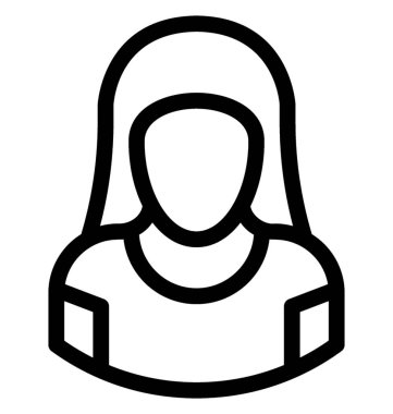 İşkadını satırı vektör simgesi