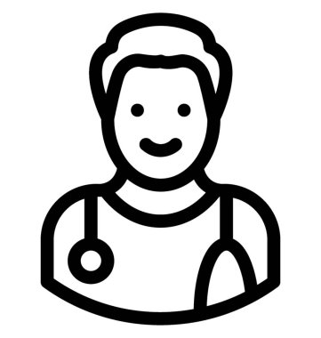 doktor satırı vektör simgesi 