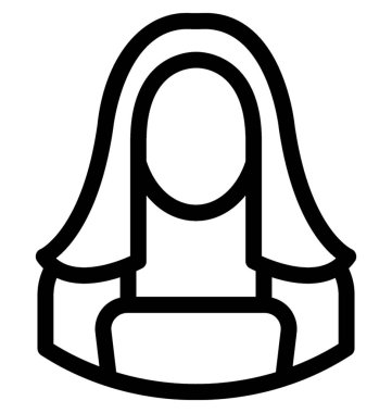 Yargıç çizgi vektör simgesi