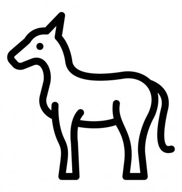 Ren geyiği vektör simgesi