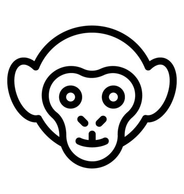 Maymun vektör simgesi