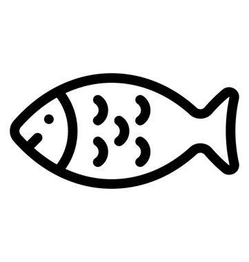 Balık vektör simgesi