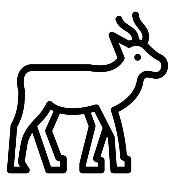 Icona vettoriale delle renne — Vettoriale Stock
