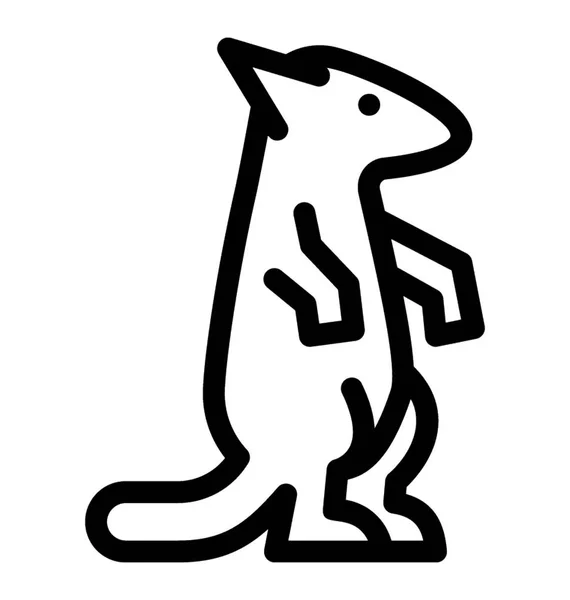 Känguru-Vektorsymbol — Stockvektor