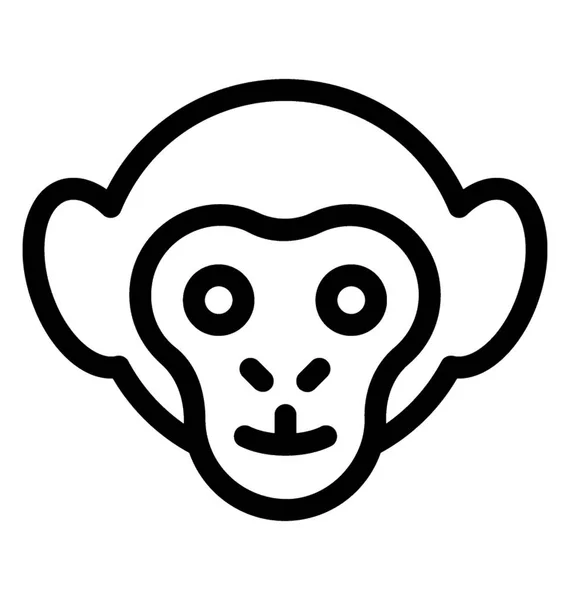 Ícone do vetor macaco —  Vetores de Stock