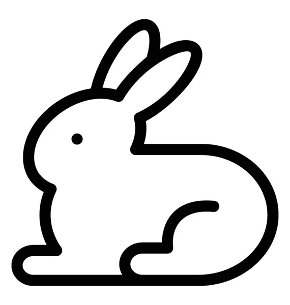 Tavşan vektör simgesi — Stok Vektör
