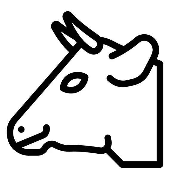 Vache icône vectorielle — Image vectorielle