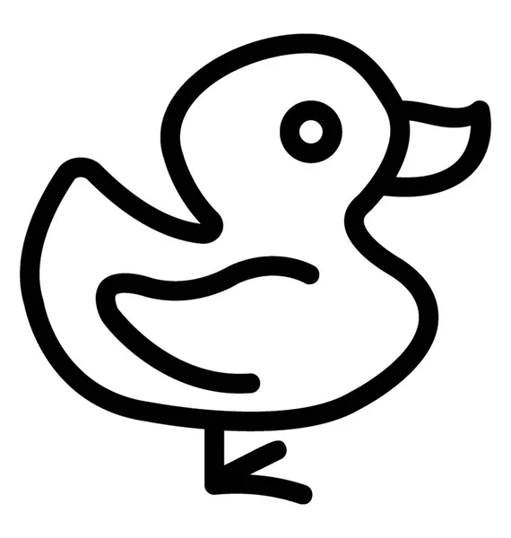 Ícone do vetor pato —  Vetores de Stock