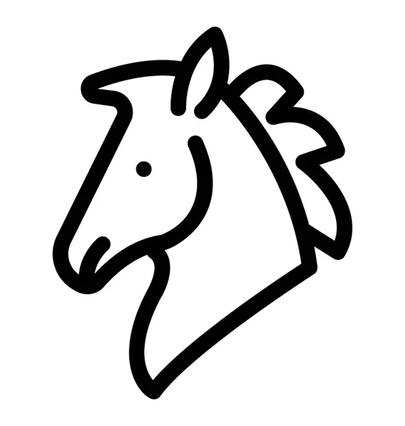 Paard vector pictogram — Stockvector