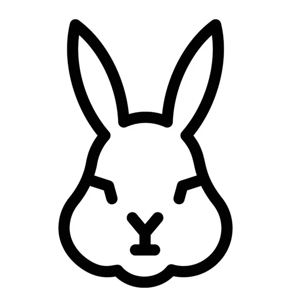 Tavşan vektör simgesi — Stok Vektör