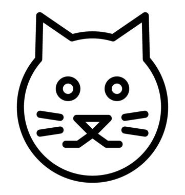 kedi vektör simgesi