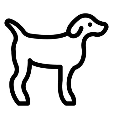 Köpek vektör simgesi