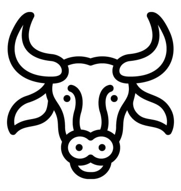 Öküz vektör simgesi