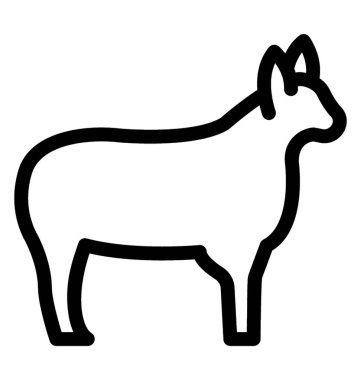 koyun vektör simgesi